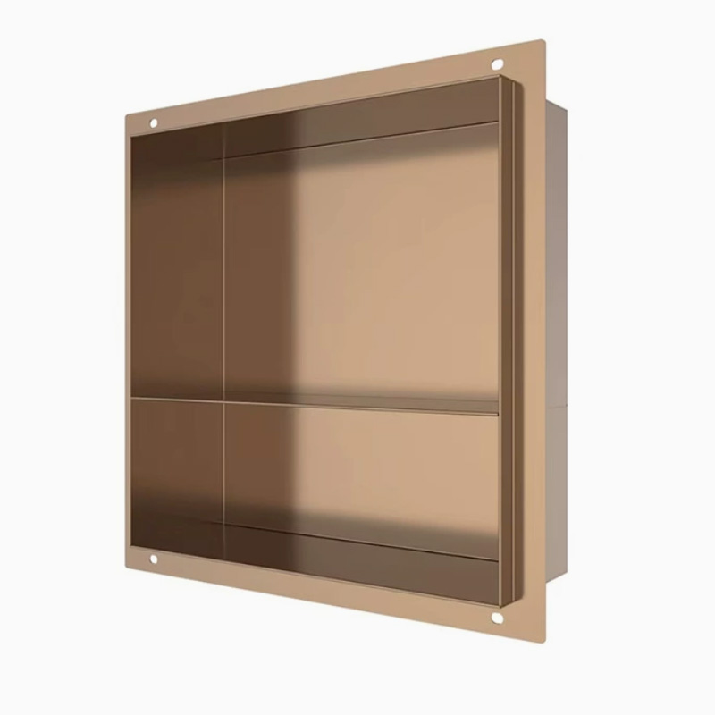 Recessed SS316 washroom shampoo holder