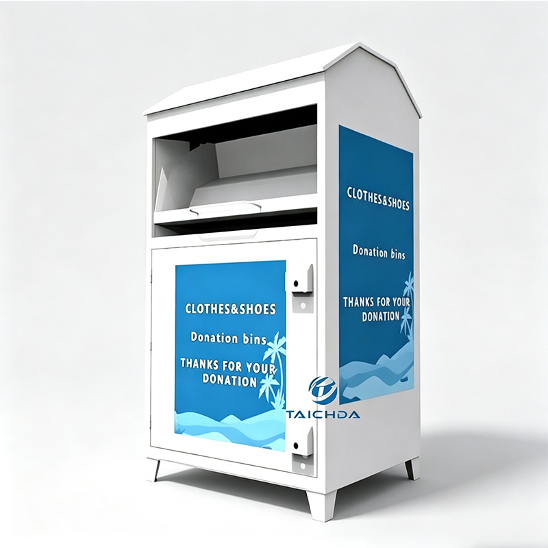 Outdoor used clothes bin