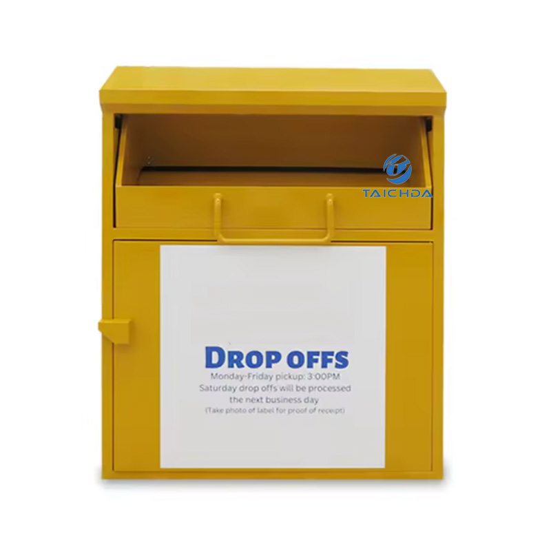old clothing recycling bin