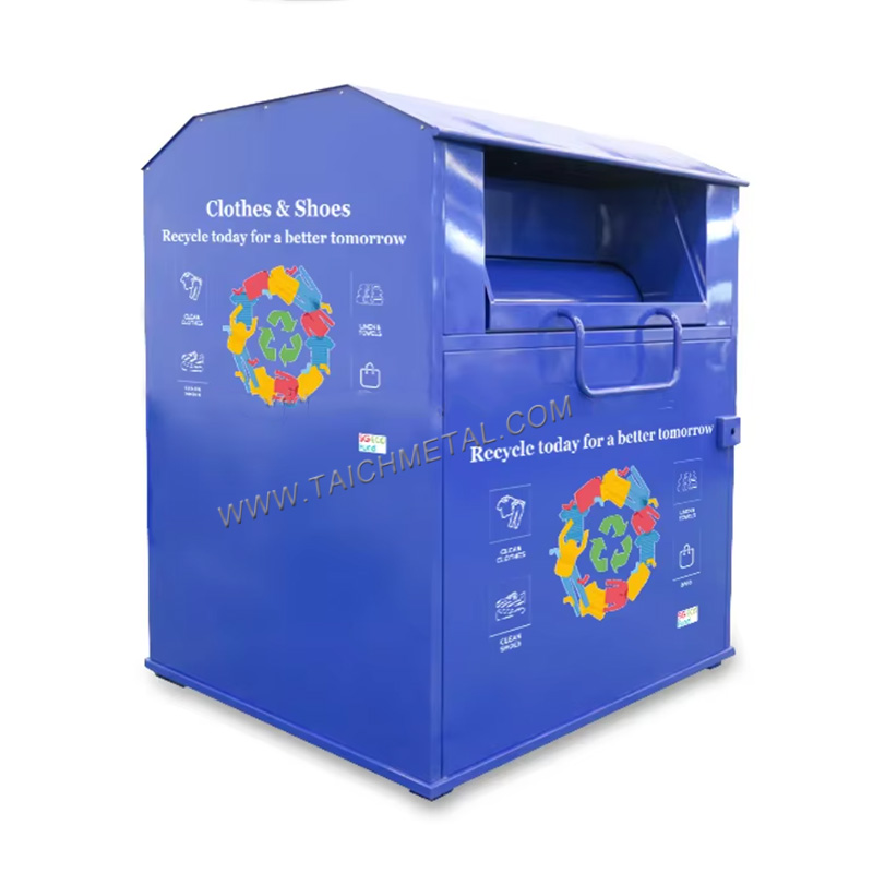 environmentally friendly clothing recycling bin