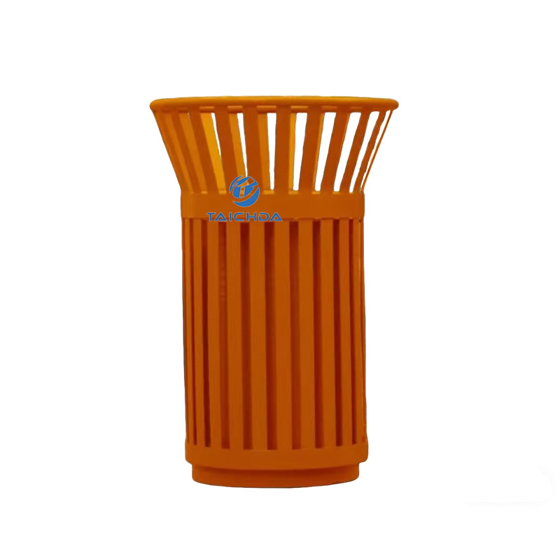 Heavy-Duty Metal Trash Can