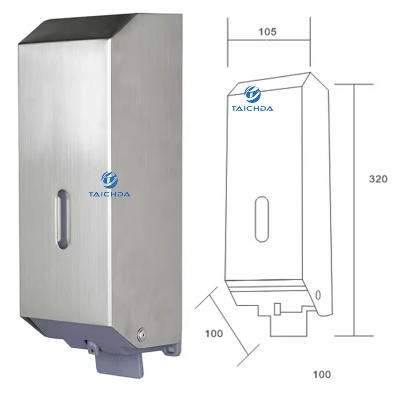 Bathroom wall soap dispenser