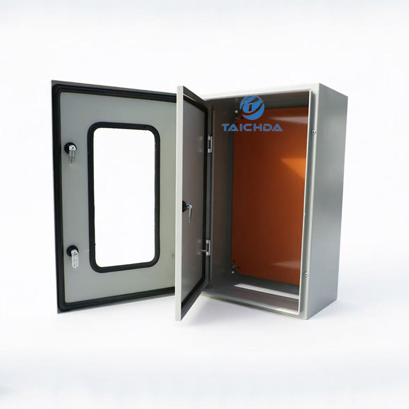 Double‑door metal electrical enclosure