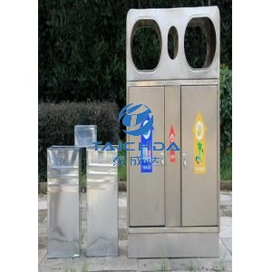Stainless Steel Trash Classification Garbage Cans supplier