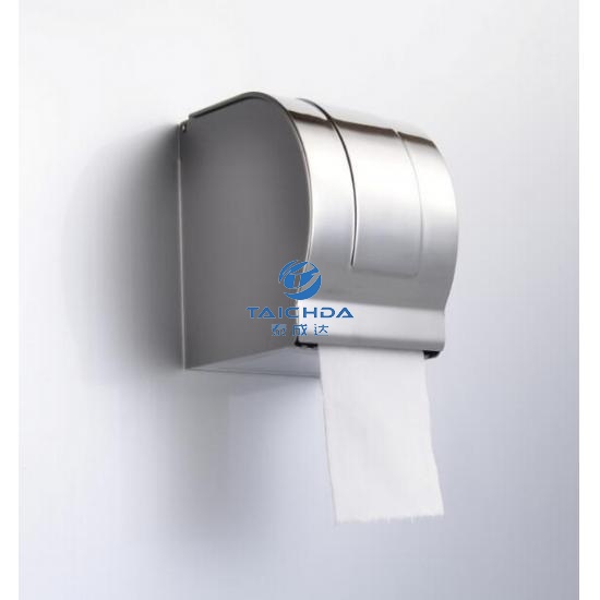 Roll holder dispenser tissue box