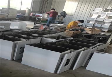 Production status for the stainless steel 316 electrical panel enclosure